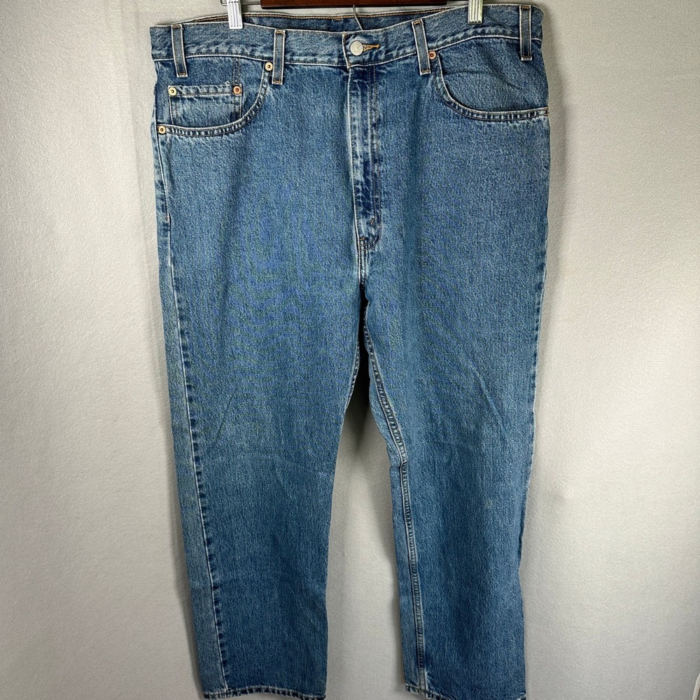 Levi's 505 Jeans Men W40 L30 Regular Fit Medium Wash Blue Denim Vintage EUC